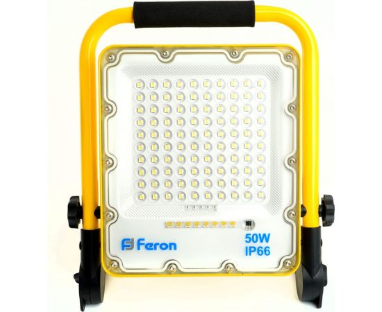 Переносной светодиодный прожектор FERON ll-951 с зарядным устройством ip66 50w 6400k 48676 – изображение 2