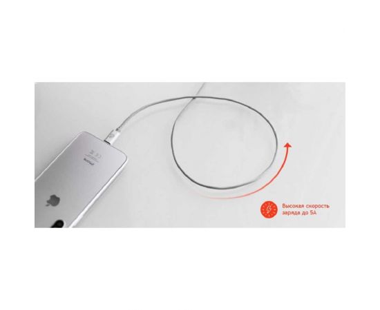 Кабель USB-C - USB-A uBear Cord Черный DC07BL01-AC – изображение 3