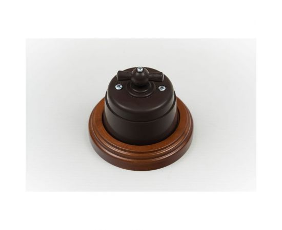 Поворотный выключатель Interior Electric с корпусом из пластика серии "вектор" (коричневый) ВПП04 – изображение 3