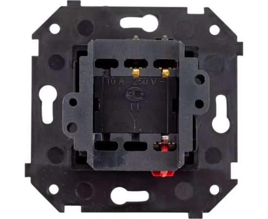 Одноклавишный выключатель Bironi, проходной, серия ""шедель"", скрытый монтаж, цвет коричневый B3-201-22 – изображение 3