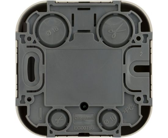 TV-розетка Legrand 1-м ОП "звезда" Quteo слоновая кость Leg 782245 255259 – изображение 3