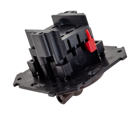 Одноклавишный выключатель Bironi, проходной, серия ""шедель"", скрытый монтаж, цвет коричневый B3-201-22 – изображение 4