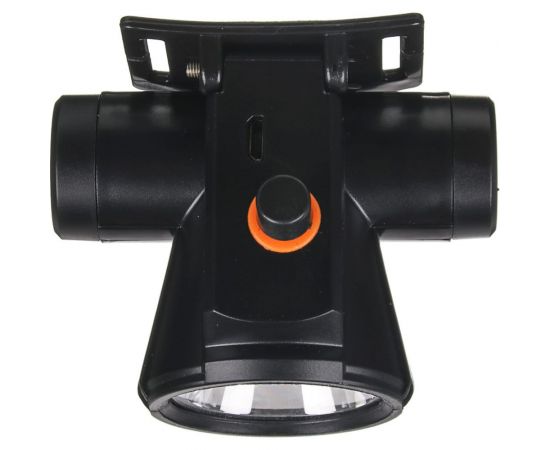 Налобный фонарь ЧИНГИСХАН 1 LED, 3 Вт, 7х8см, 2 режима, 1200мАч, USB кабель, пластик 221-018 – изображение 4