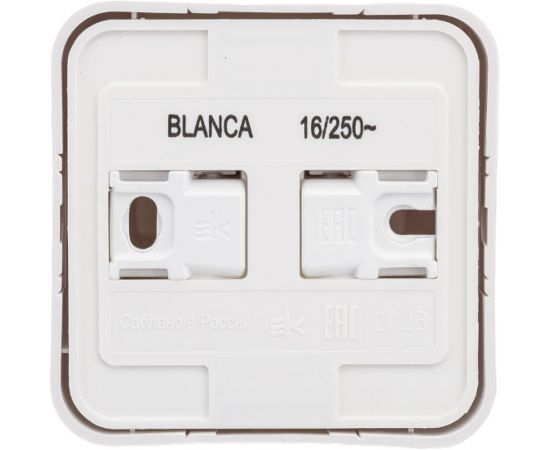 Наружная розетка Schneider Electric Blanca Белый, с заземлением, со шторками, 16А, 250В SE BLNRA011111 – изображение 4