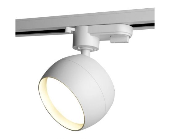 Трековый однофазный светильник на шинопровод FERON al164 под лампу gx53, белый, 48546 – изображение 5