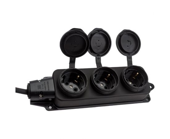 Удлинитель-шнур TDM силовой каучук УШз16-103 IP44 3 гнезда с/з, 50м КГ 3х1,5 SQ1302-0350 – изображение 5