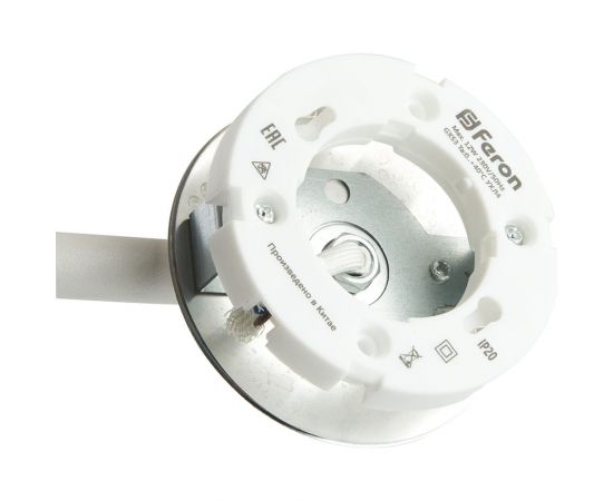 Настольный светильник под лампу FERON DE365 ECHO 12W, 230V, GX53, белый, с антибликовой сеточкой 48405 – изображение 5