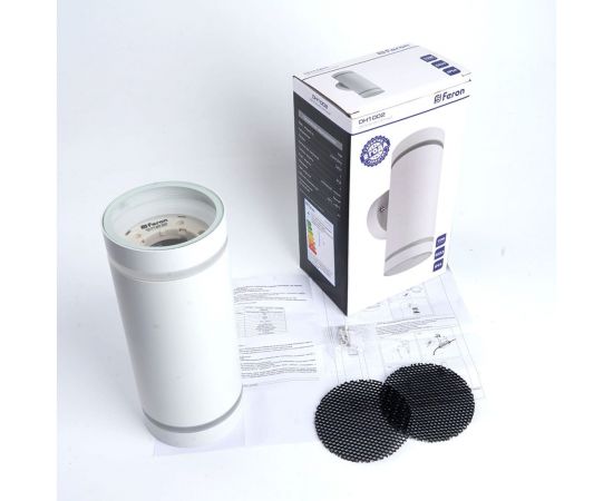 Садово-парковый светильник FERON DH1002, GX53 15 Вт, на стену вверх/вниз, 230V, белый 48316 – изображение 6