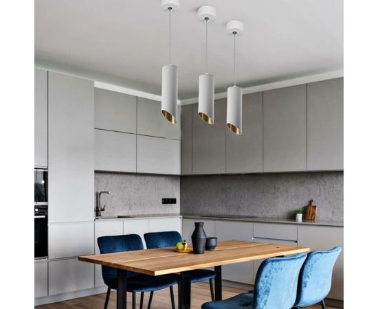 Потолочный светильник FERON ML1818 на подвесе MR16 35W 230V, белый, золото 55x125, 48040 – изображение 8