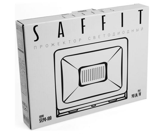 Светодиодный прожектор SAFFIT sfl90-100 ip65 100w 4000k черный, 55230 – изображение 9