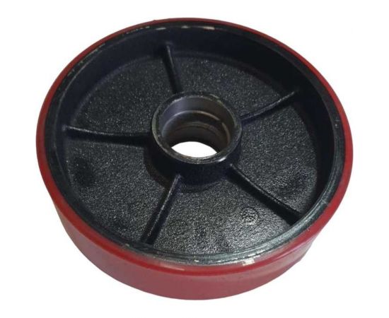 Колесо для гидравлической тележки 180 мм, PVC, без подшипника WILMART 325(180)pvc 