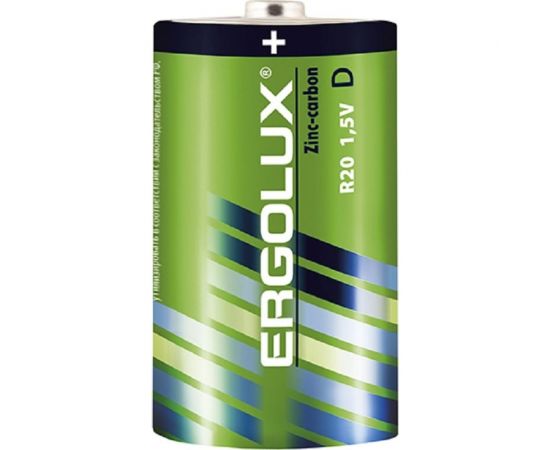 Батарейка Ergolux 1.5В, R20, SR2 12442 