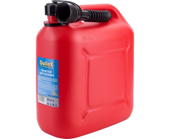 ??анистра пластмассовая для топлива с носиком 10 л DolleX KPN-010 