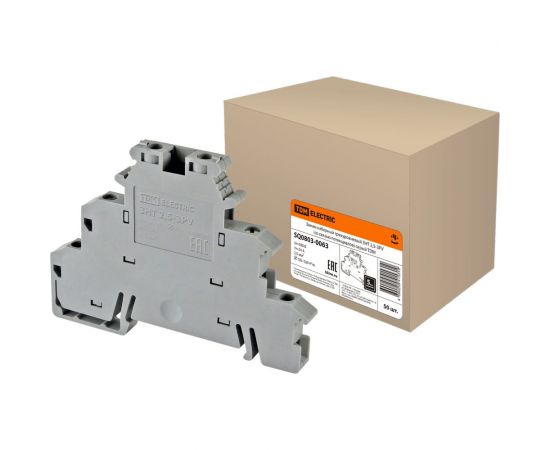 Наборный зажим TDM ЗНТ 2,5-3PV (трехуровневый; серый) SQ0803-0063 