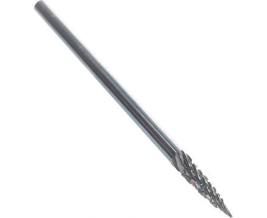 Борфреза твердосплавная гиперболическая с точечным торцом с двойной насечкой (3х12.7 мм; хвостовик 3 мм) ПНЕВМО-ТРЕЙД G0313-M03 
