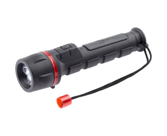 Светодиодный фонарь ЭРА R2AA ручной на батарейках резина, C0033735 