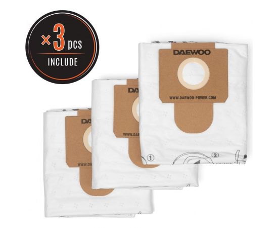 Фильтр-мешок синтетический увеличенного объема 3 шт DAEWOO DAVC 25TB 