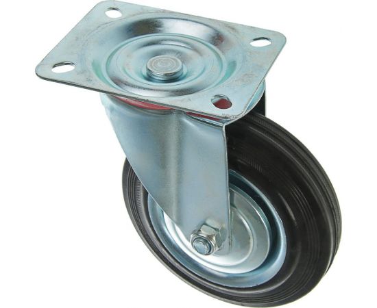 Колесо на площадке для транспортных тележек d=160 мм ТУНДРА 3609818 