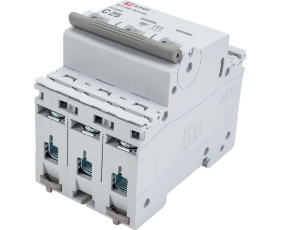 Автоматический выключатель EKF 3P 25А (C) 6кА ВА 47-63N PROxima M636325C – изображение 2