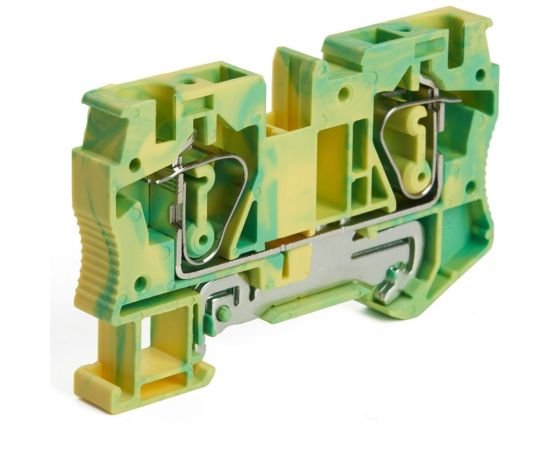 Самозажимной 2-проводной проходной зажим STEKKER ЗНИ - 2,5, JXB ST 2,5, желтый, зеленый LD552-3-25, 100шт, 39959 – изображение 2