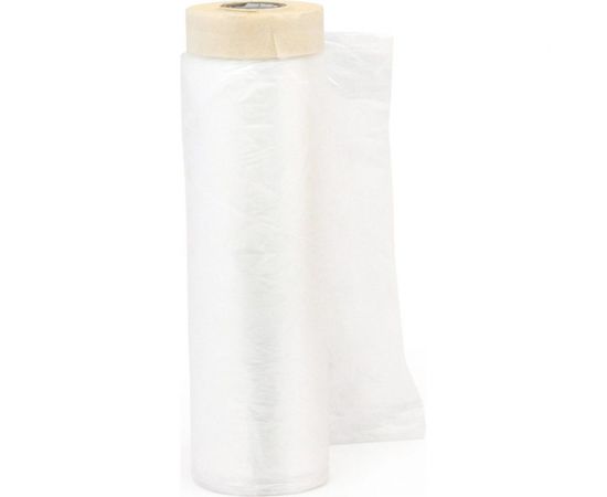 Пленка защитная с клейкой лентой, ПЭ, 1100 мм, 33 м AVIORA 302-209 – изображение 2