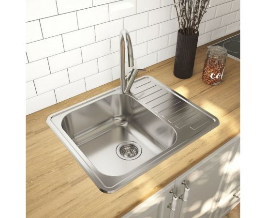 Мойка IDDIS strit s нержавеющая сталь, шелк 585x485 STR58SDi77 – изображение 2