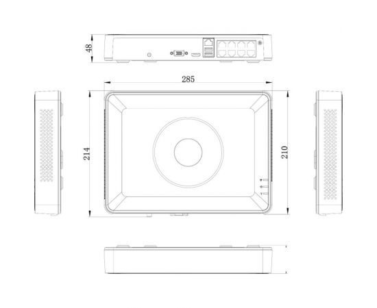 8-ми канальный ip-регистратор HIWATCH Ds-n208p(c) АВ5063230 – изображение 2