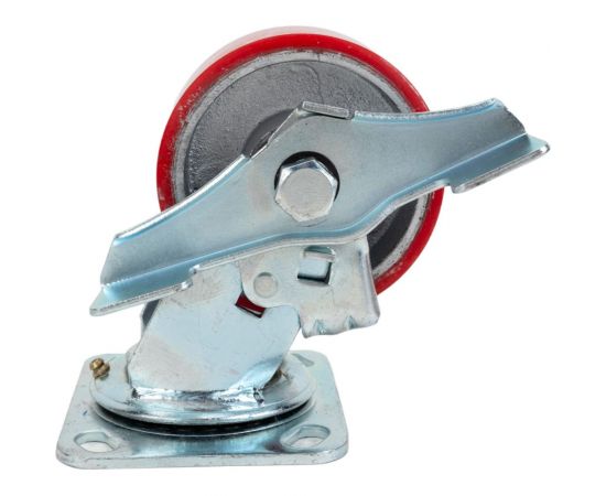 Колесо большегрузное поворотное SCpb 42 (100 мм; полиуретановое с тормозом (N) TOR 1026624 – изображение 2