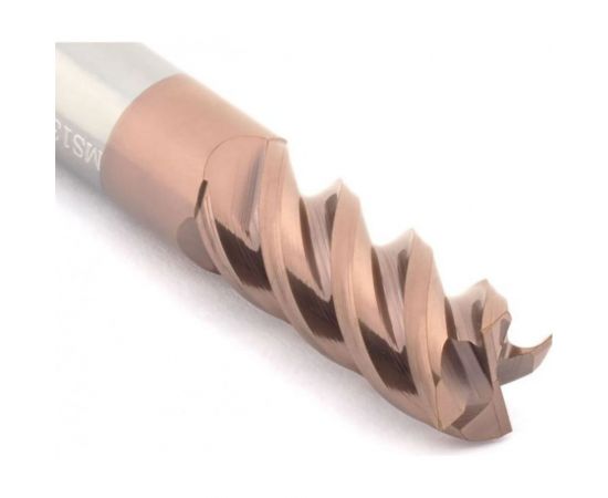 Фреза твердосплавная по нержавеющей и жаропрочной стали 8х19х63 мм, хв-к 8 мм, Z4 CNCINS MS13.z4.08.19.63.48.F012 TiAlSiXN – изображение 2