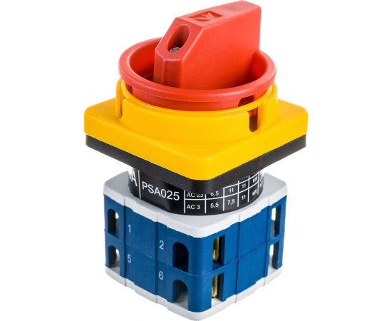 Двухпозиционный переключатель Emas аварийного типа 0-1, 25А, 400В PSA025AK441E – изображение 2