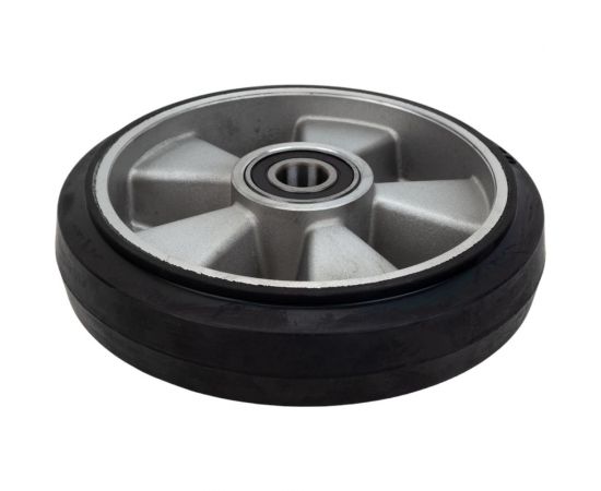 Колесо для гидравлической тележки 200 мм, Rub, алюминий, с подшипником WILMART 200 bear – изображение 2