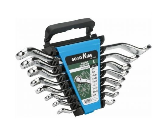 Набор гаечных коленчатых ключей GOODKING 8 предметов NK-10008 – изображение 2