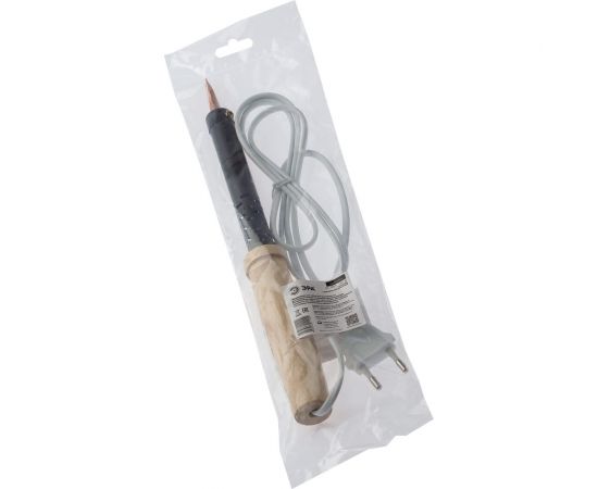 Паяльник с деревянной рукояткой ЭРА ЭПСН 230 В, 100 Вт PLR01100W Б0046955 – изображение 3