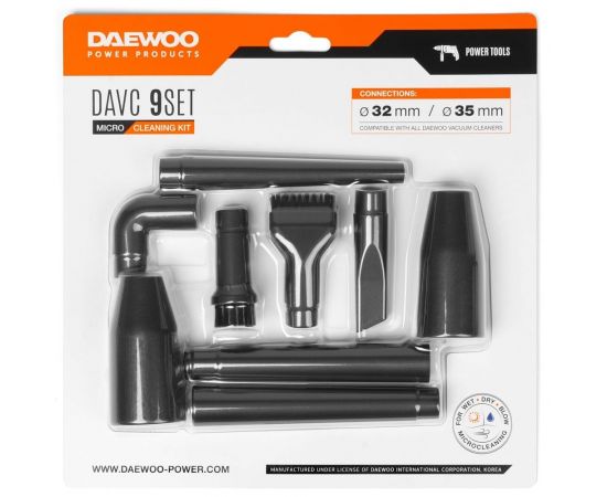 Набор микронасадок для пылесоса davc 9set DAEWOO DAVC 9 SET – изображение 3