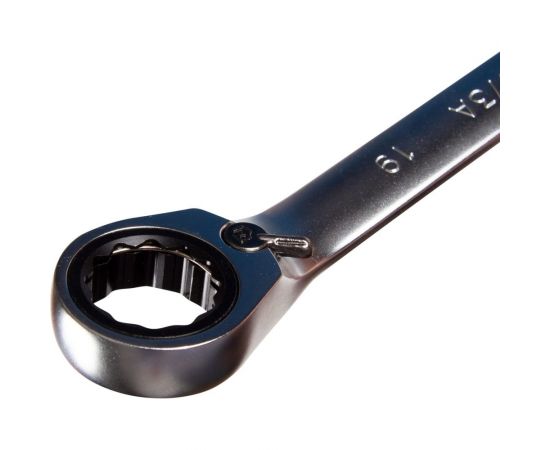 Набор комбинированных трещоточных ключей KING TONY 8-24 мм, чехол из теторона, 12 предметов 122A12MRN – изображение 3