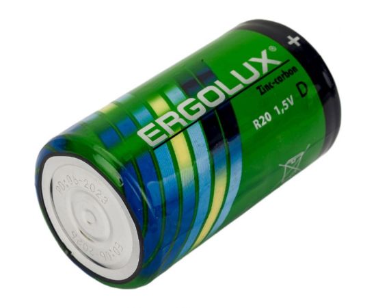 Батарейка Ergolux 1.5В, R20, SR2 12442 – изображение 3