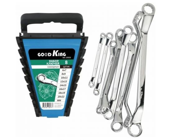 Набор гаечных коленчатых ключей GOODKING 8 предметов NK-10008 – изображение 3