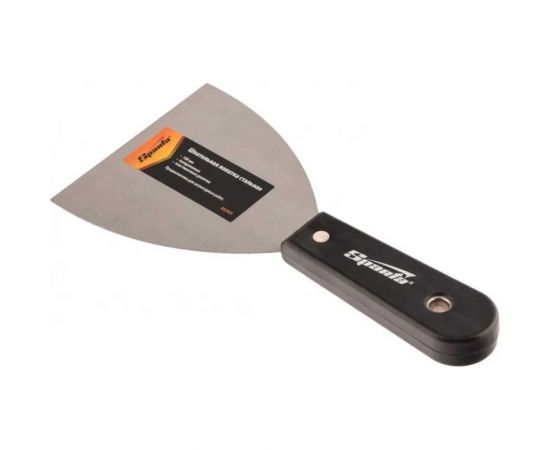 Шпательная лопатка SPARTA стальная, 100 мм, полированная, пластмассовая ручка 852425 – изображение 3