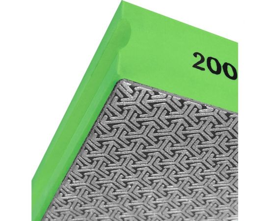 Губка алмазная гальваническая шлифовальная 90x55 мм, Р200 vertextools 90-55-200 – изображение 4