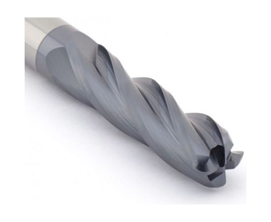 Фреза радиусная твердосплавная по металлу 8х19х63 мм, хв-к 8 мм, Z4 CNCINS PMK22.z4.08.19.63.30.R20 TiAlN – изображение 4