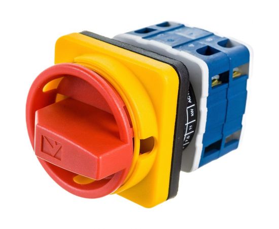 Двухпозиционный переключатель Emas аварийного типа 0-1, 25А, 400В PSA025AK441E – изображение 5