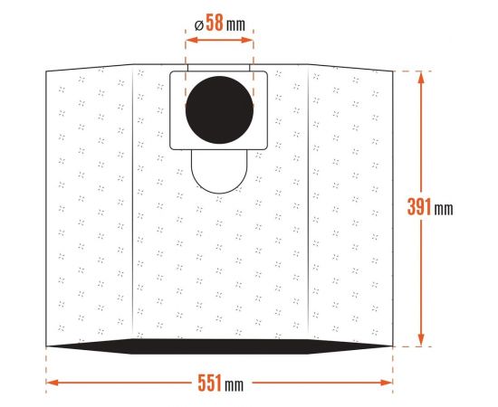 Фильтр-мешок синтетический увеличенного объема 3 шт DAEWOO DAVC 25TB – изображение 5