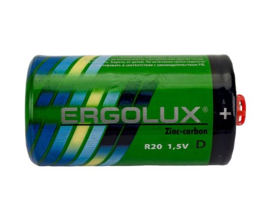 Батарейка Ergolux 1.5В, R20, SR2 12442 – изображение 5