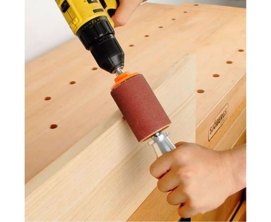 Барабан шлифовальный с алюминиевой ручкой Men at Work 8673 – изображение 7