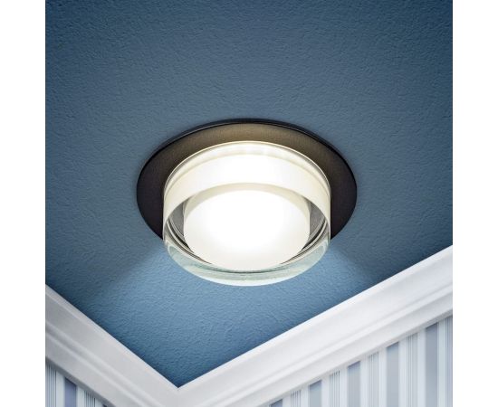 Декоративный встраиваемый светильник ЭРА DK107 BK MR16, GU5.3, черный Б0058397 – изображение 7