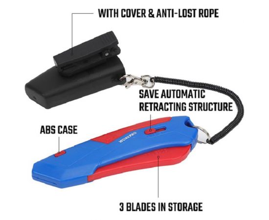 Лезвия сменные трапециевидные 19 мм, SK5, 10 шт WORKPRO WP213002 – изображение 7