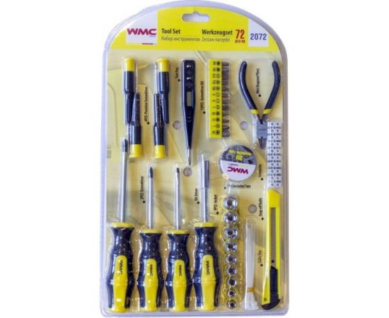 Набор инструментов WMS Tools 72пр. 1/4" WMC-2072 
