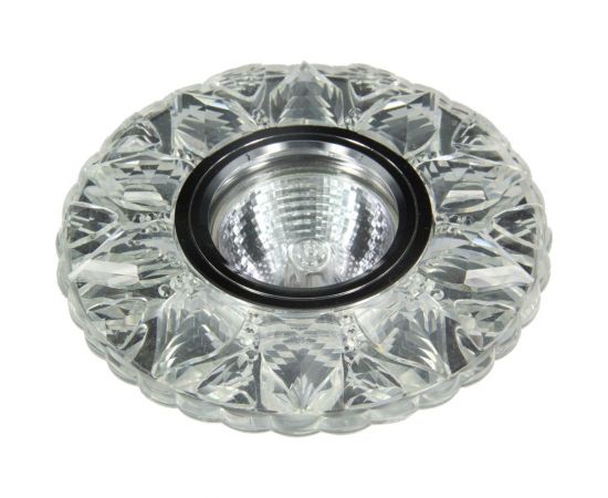 Встраиваемый светильник De Fran SMD/MR16 4000К хром+ прозрачный (SMD 3Вт 330Лм), FT 989 CHW 