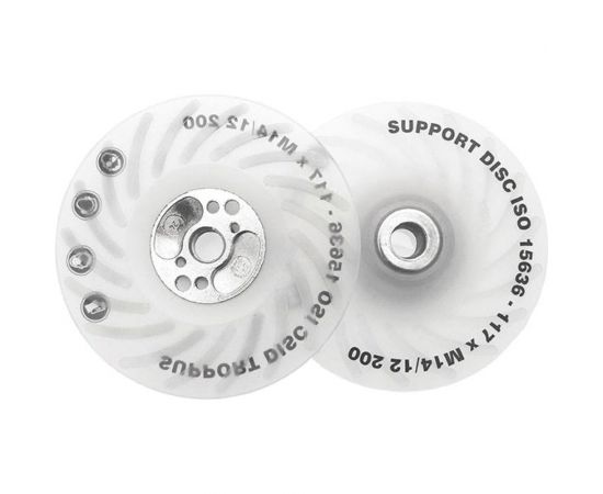 Оправка ребристая (125 мм; М14; средняя жесткость) для фибровых кругов RoxelPrо 110954 