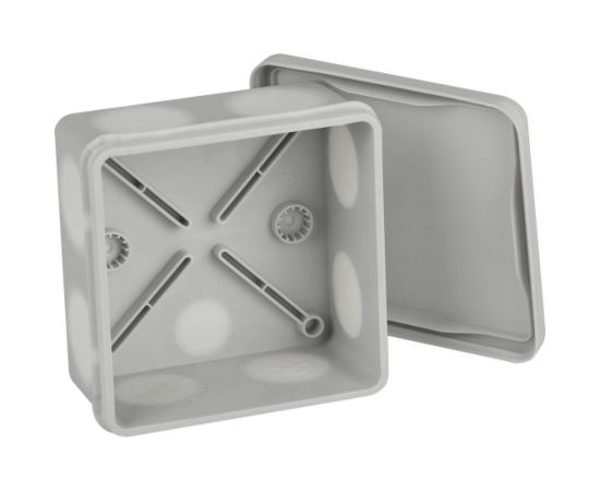 Распаячная коробка ЭРА KOR100100509g2MP двухкомпонентная, безгалогенн??я, атмосферостойкая, 100x100x50мм Б0060291 